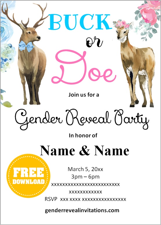 invitations for gender reveal party