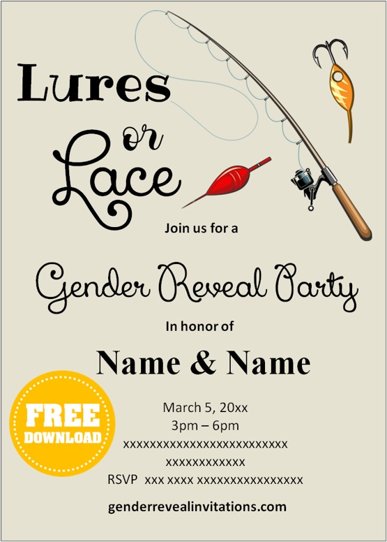 gender reveal party invitations free